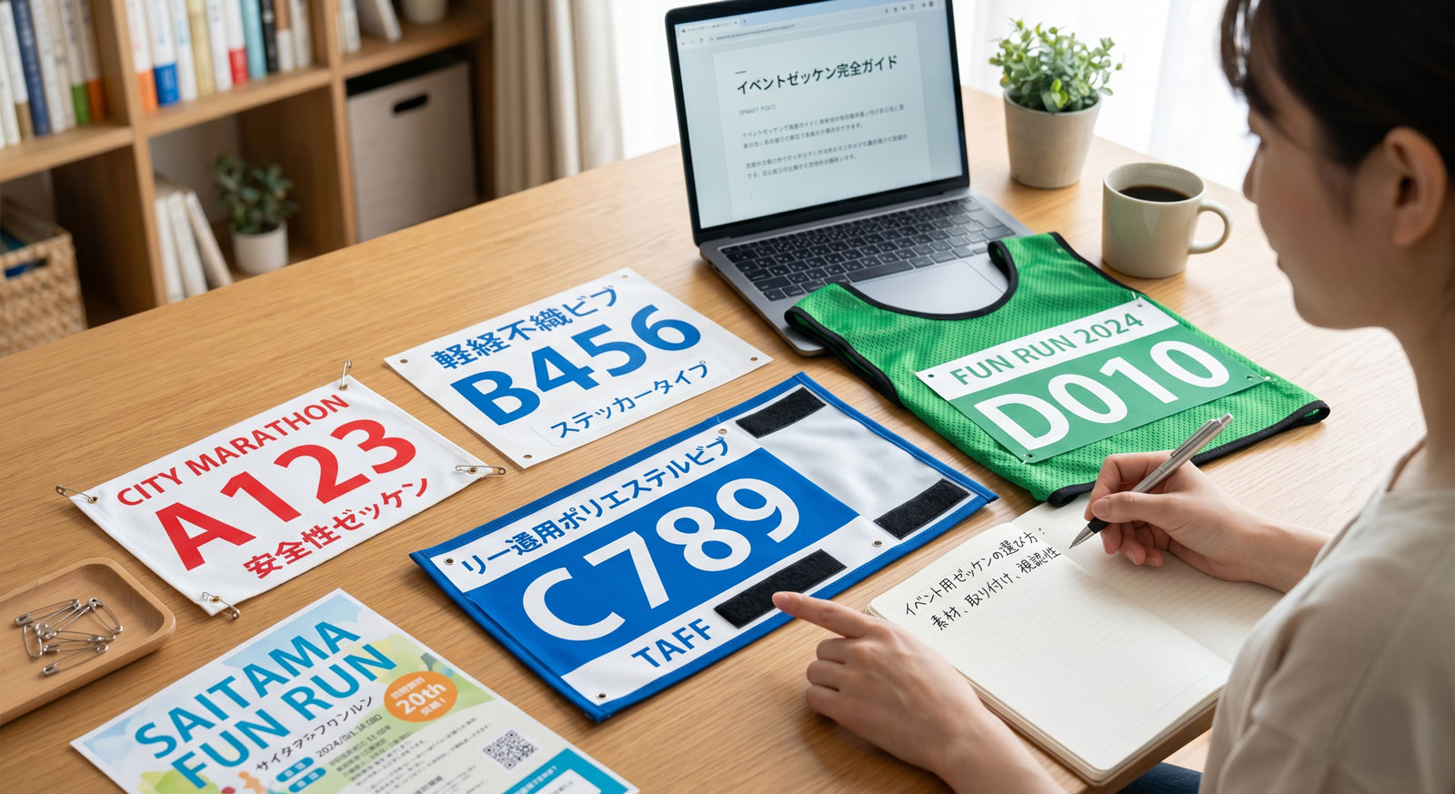 イベント用ゼッケンの選び方と作り方ガイド